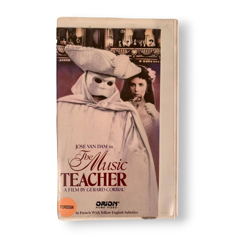 The Music Teacher Gerard Corbiau Vintage Classic French Film VHS Tape Opera